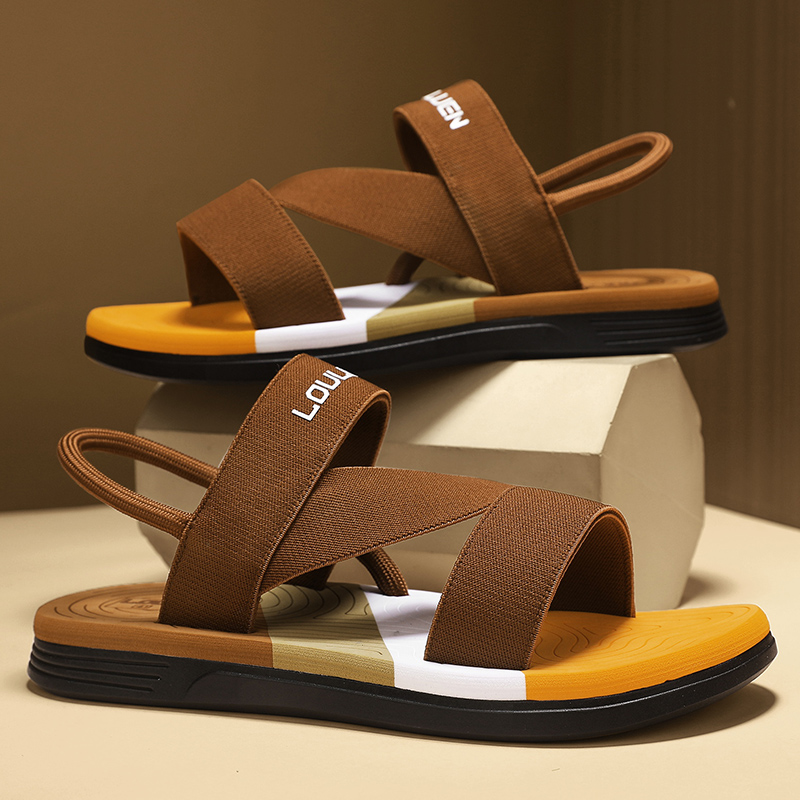 Men Shoes Must Have - Trendy Men's Colorblock Sandals, Unique Fashion