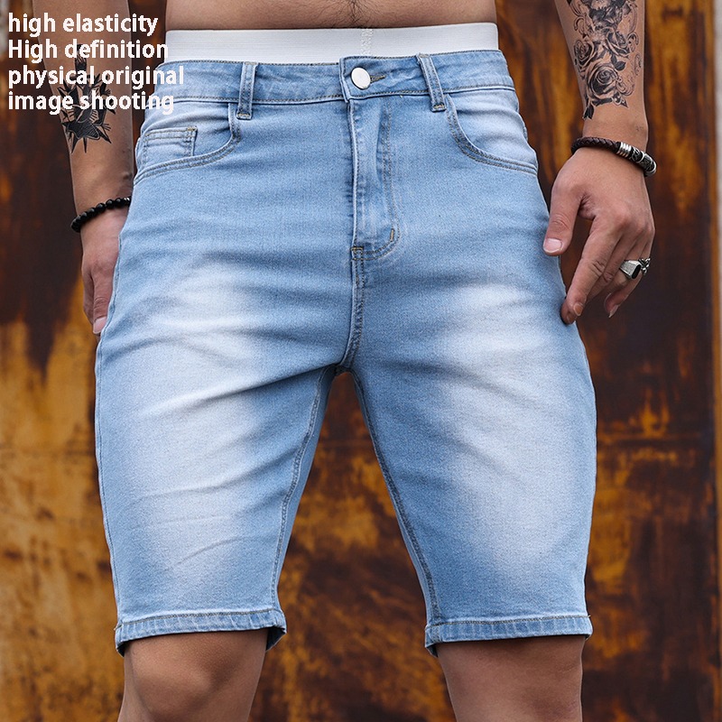Men'S Shoes With Jeans - 2026 Mens Stretch Denim Shorts Summer