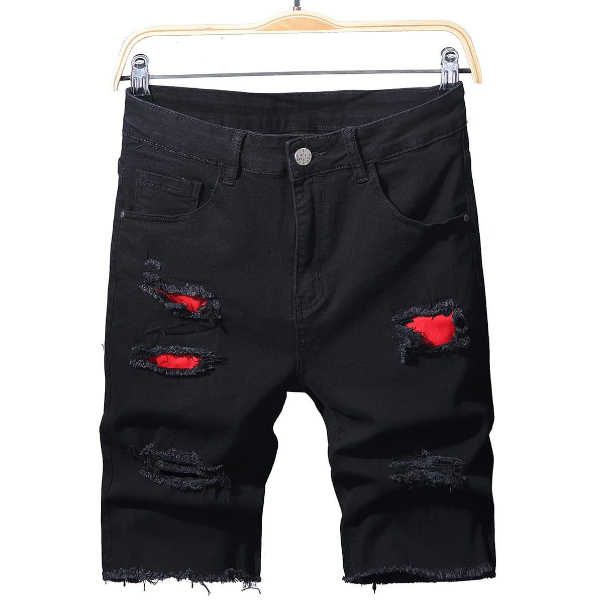 Men'S Shoes With Jeans - Summer Slim Stretch Men Short Jeans