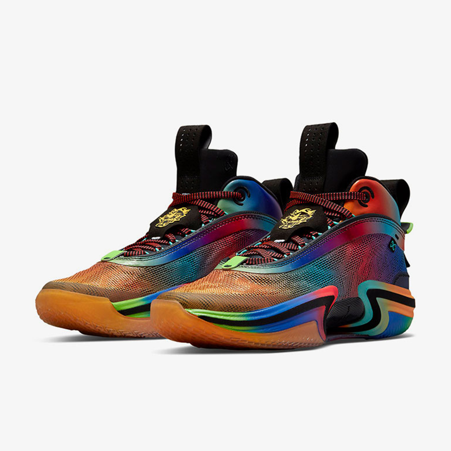 Men Shoes Jordan - Nike Authentic Jordan Unisex Rainbow Mid-Top