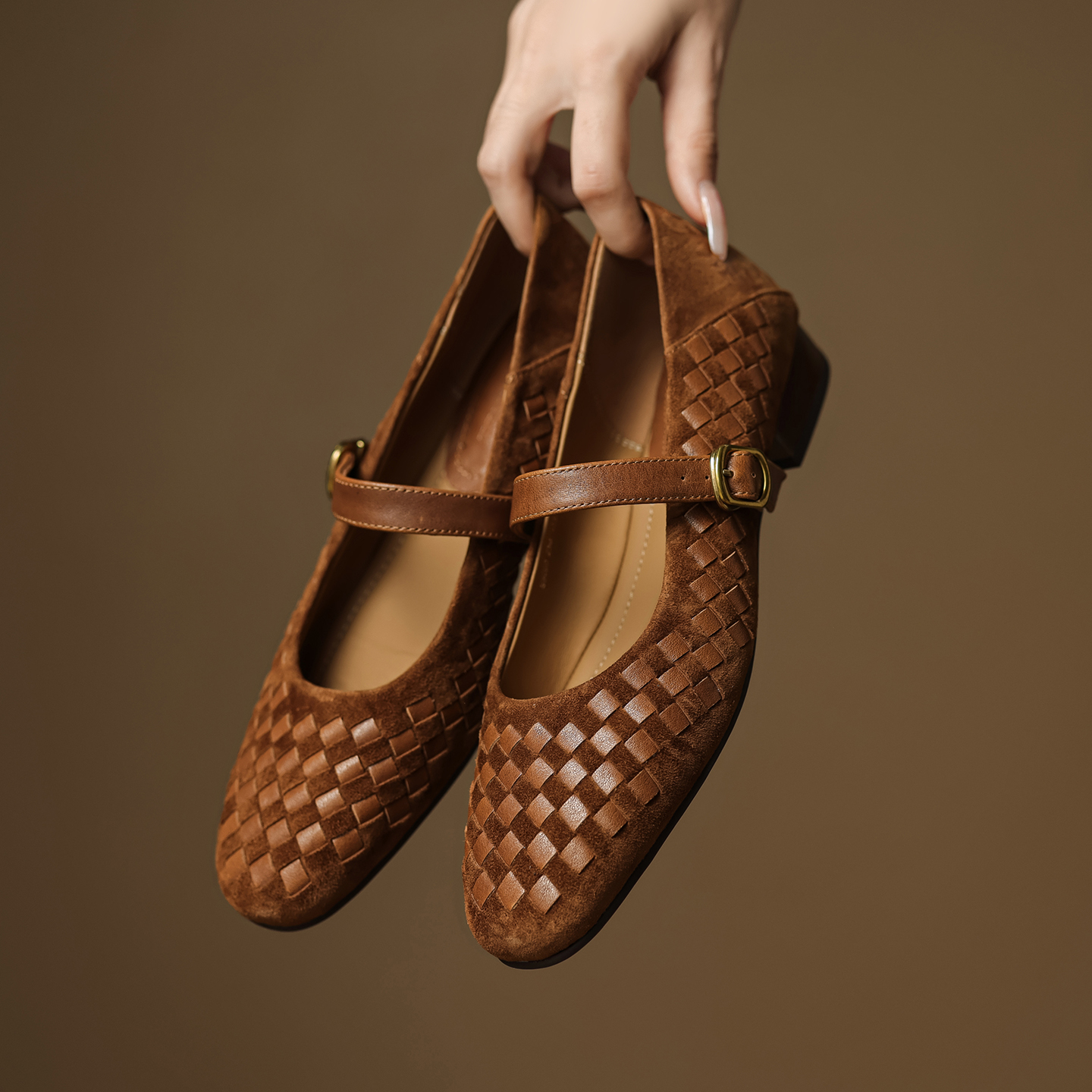 Men Shoes Casual - Handmade Genuine Woven Texture Low heels