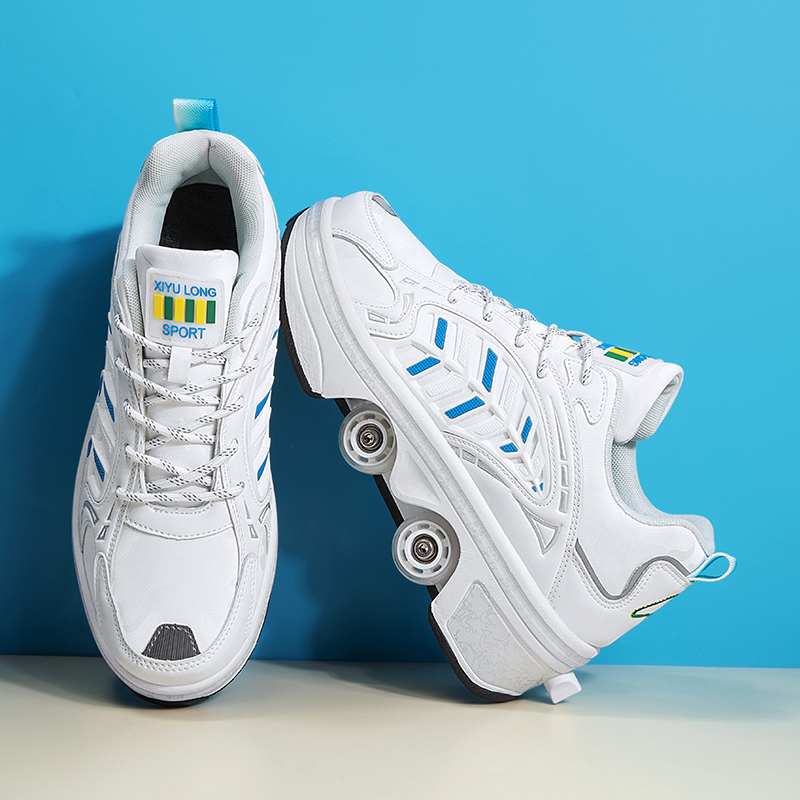 4 Wheels Retractable Roller Sk - Men'S Shoes For Running ulasan dan harga
