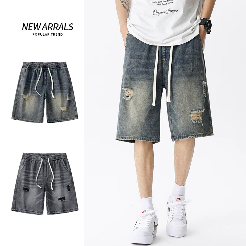 Summer Thin Denim Shorts Men's - Men'S Shoes With Jeans ulasan dan harga