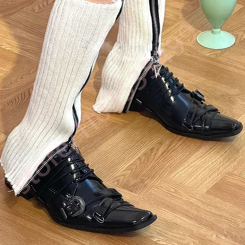 Black Pointed Toe Women's Thic - Men Shoes Casual ulasan dan harga