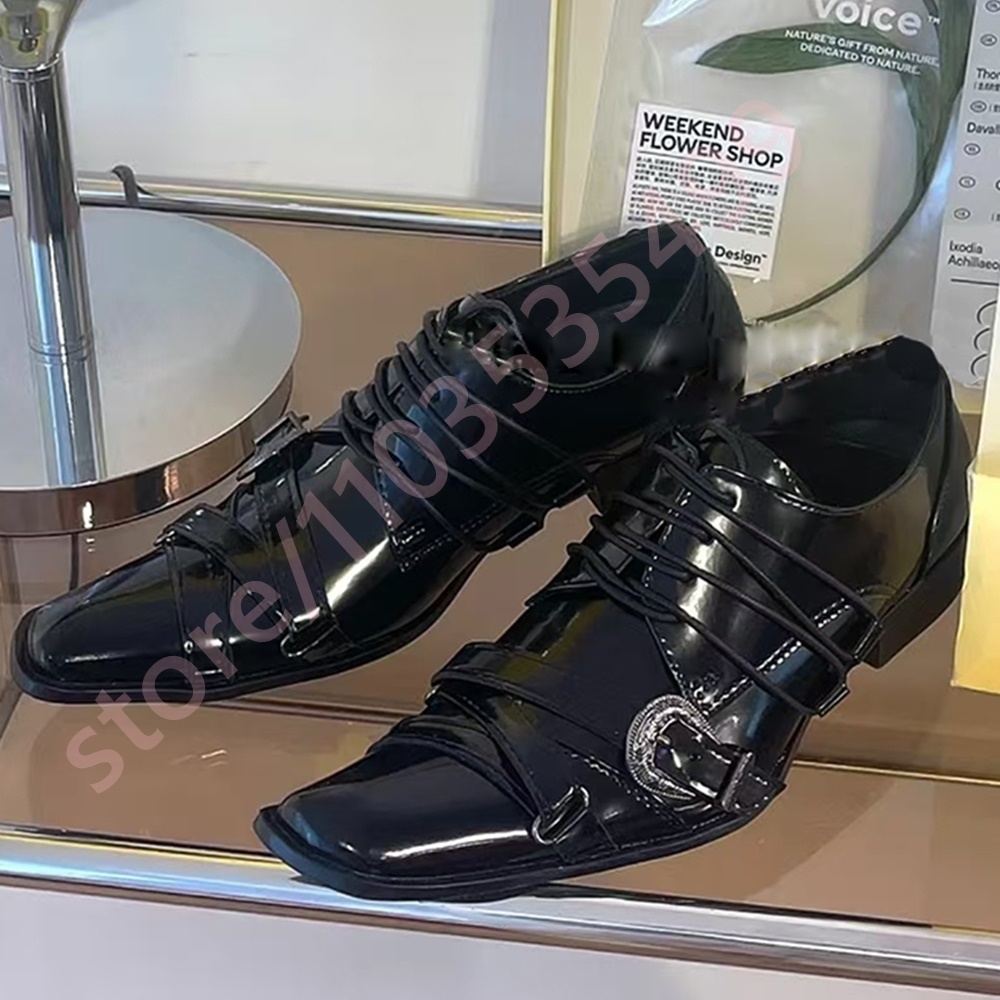 Black Pointed Toe Women's Thic - Men Shoes Casual ulasan dan harga