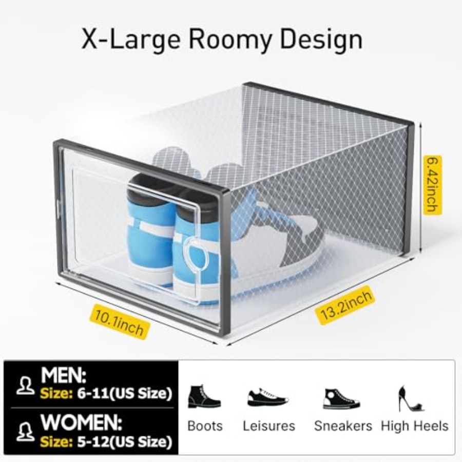 XL Shoe Boxes with Activated C - Men'S Shoes Xl ulasan dan harga