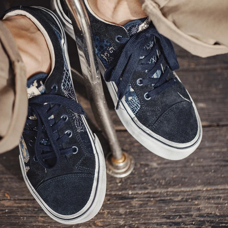 Shoes Men Japanese Retro Print - Men'S Shoes Japanese Brand ulasan dan harga