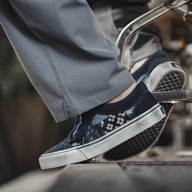 Shoes Men Japanese Retro Print - Men'S Shoes Japanese Brand ulasan dan harga