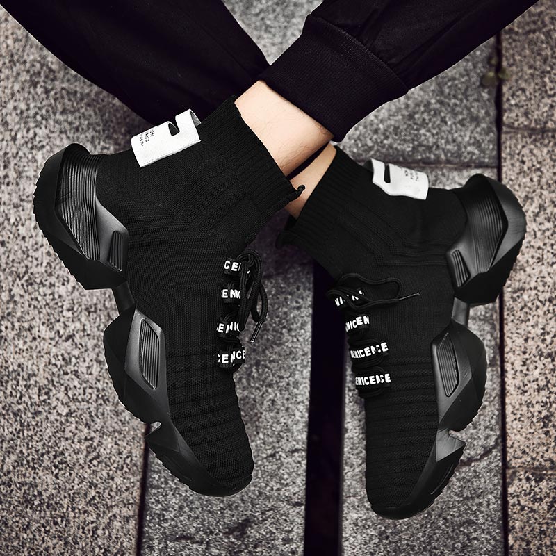 Plus Size Hightop High-soled M - Men'S Shoes Japanese Brand ulasan dan harga