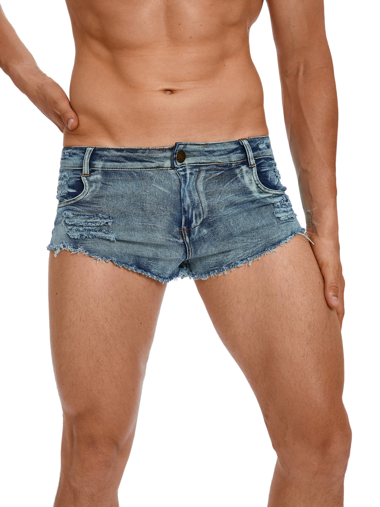 Men's Tight Low Waist Jeans Sh - Men'S Shoes With Jeans ulasan dan harga