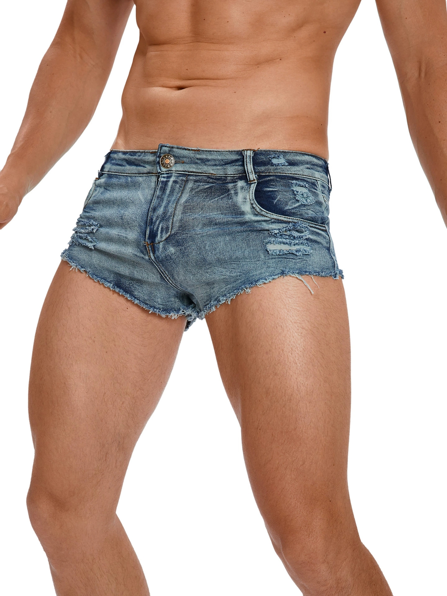 Men's Tight Low Waist Jeans Sh - Men'S Shoes With Jeans ulasan dan harga