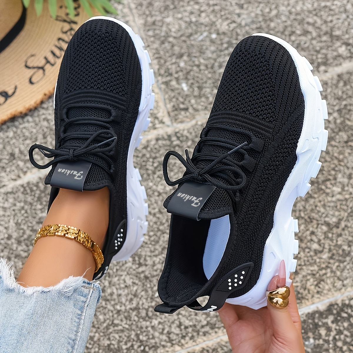 Breathable Knit Sneakers Fashi - Men Shoes Type ulasan dan harga