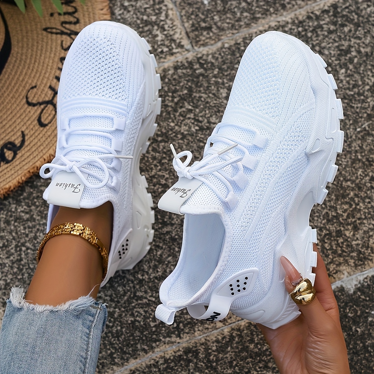 Breathable Knit Sneakers Fashi - Men Shoes Type ulasan dan harga