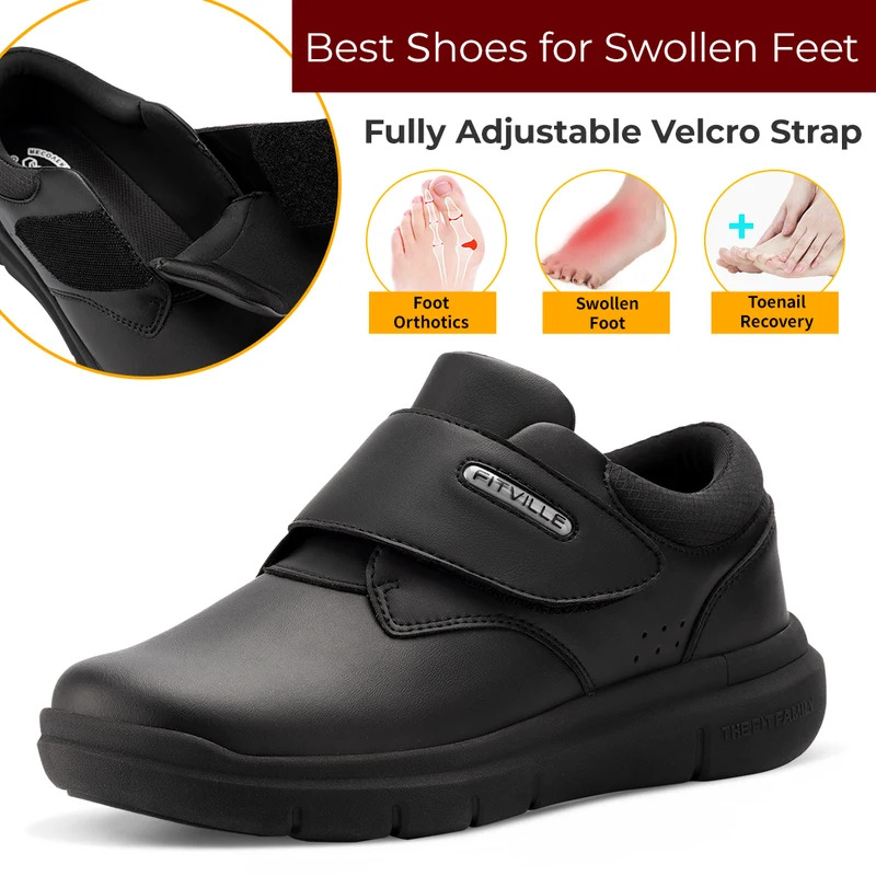 Extra Wide Men'S Shoes Leather - Men'S Shoes Diabetic ulasan dan harga