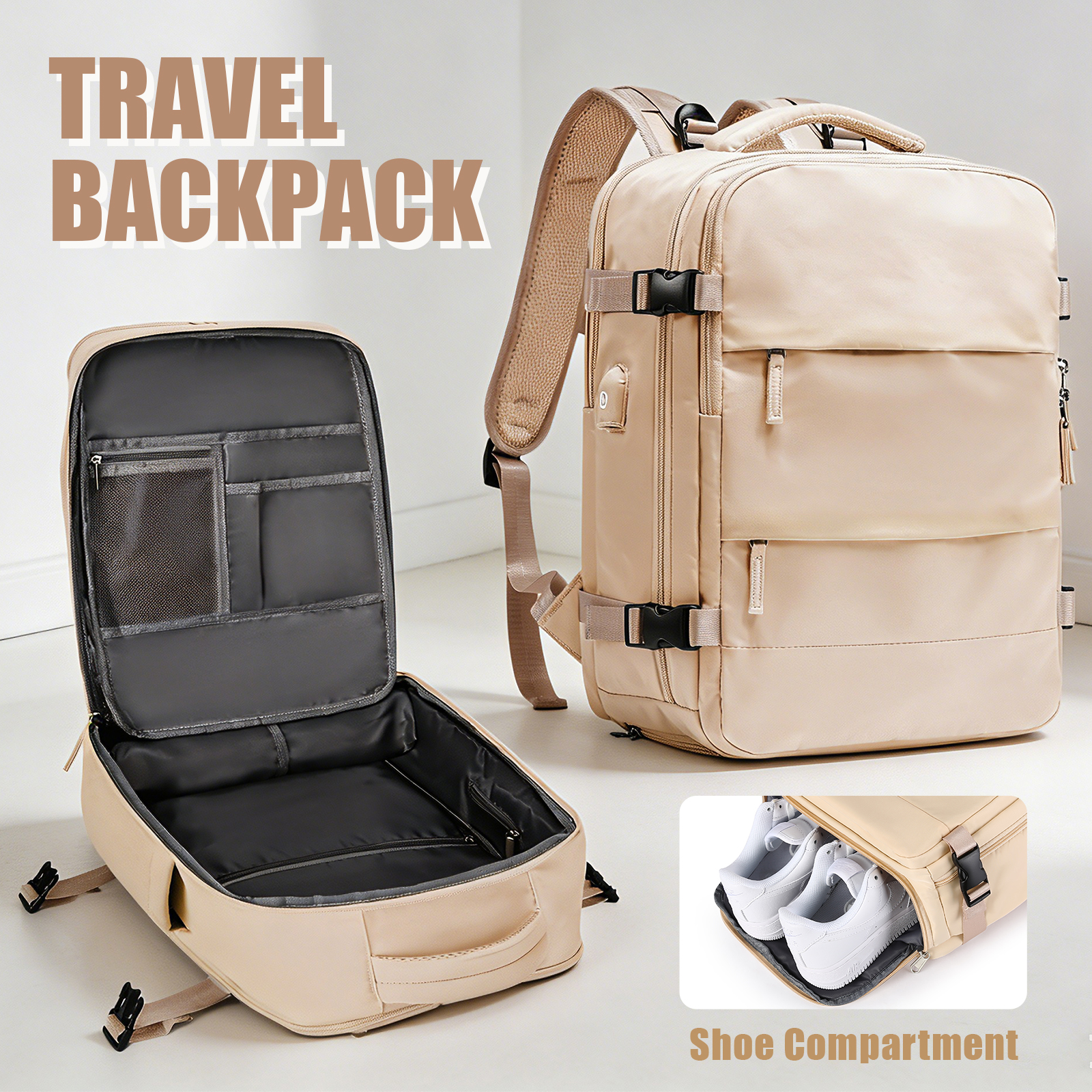 Large Travel Backpack for Men  - Men Shoes Casual ulasan dan harga