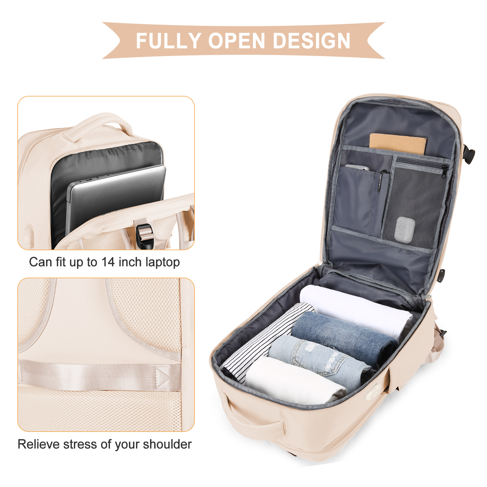 Large Travel Backpack for Men  - Men Shoes Casual ulasan dan harga