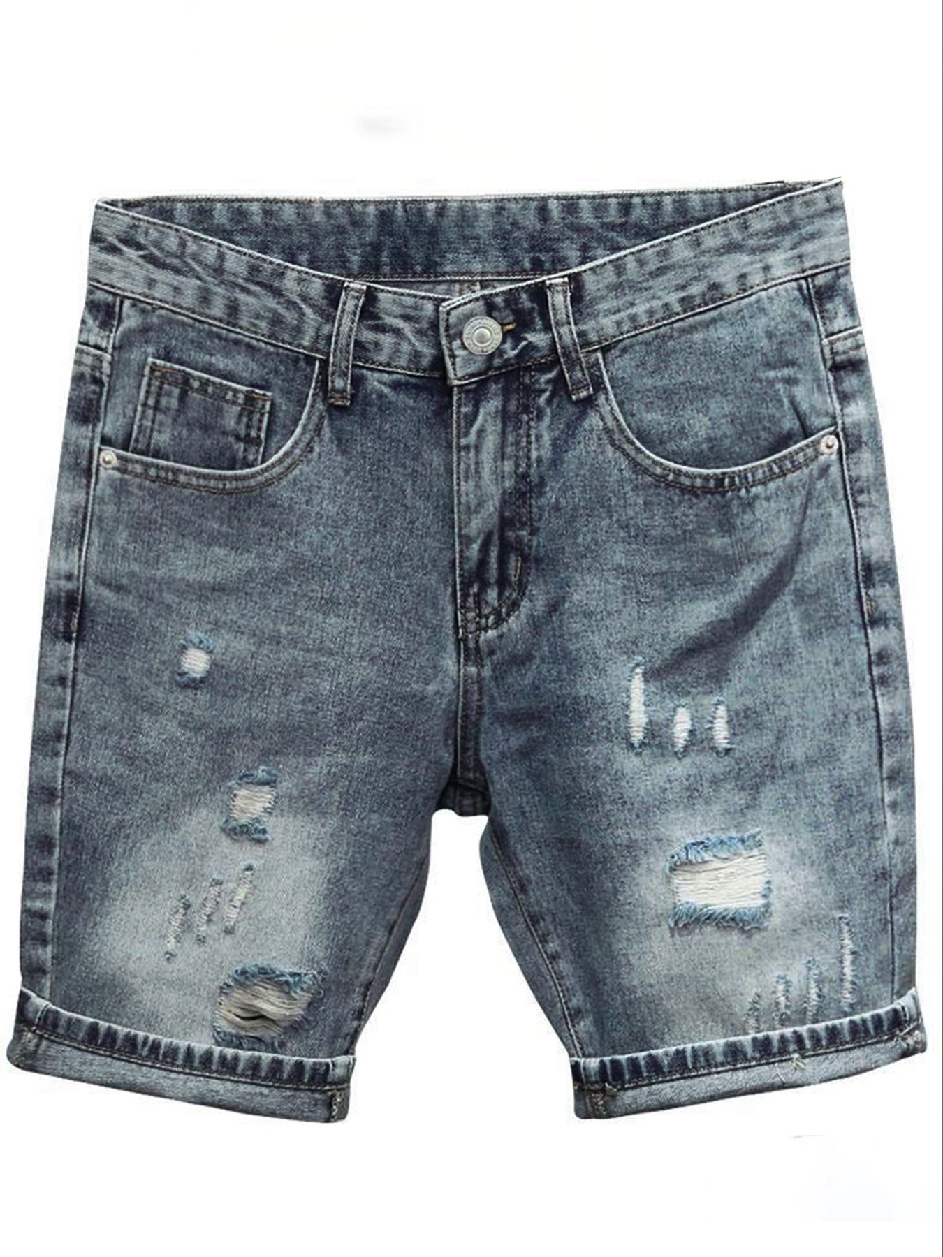 Light Blue Denim Shorts Men's  - Men'S Shoes With Jeans ulasan dan harga