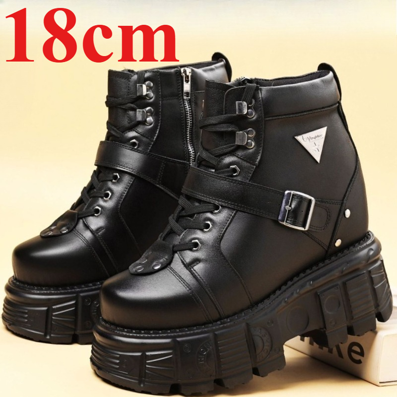Genuine Leather Motorcycle Boo - Men Shoes Type ulasan dan harga