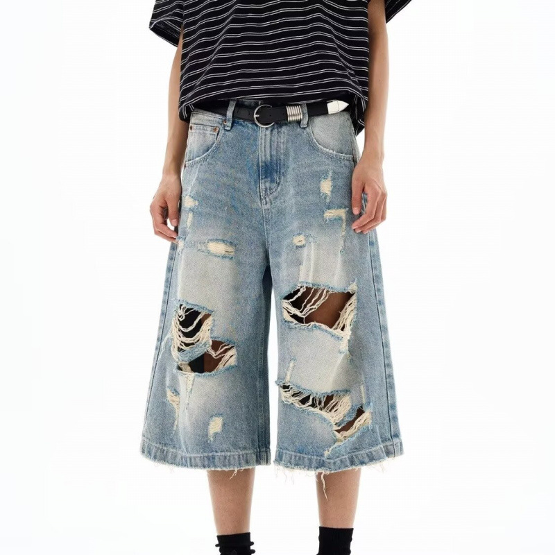New Men Vintage Ripped Baggy S - Men'S Shoes With Jeans ulasan dan harga