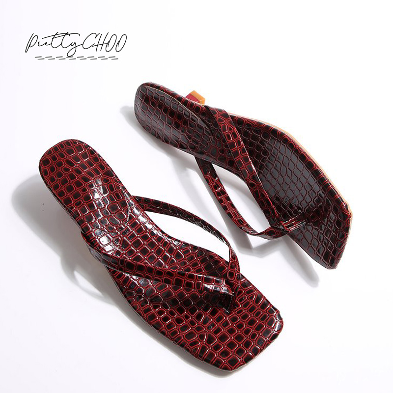 Crocodile Print Kitten Heel Fl - Men Shoes Casual ulasan dan harga