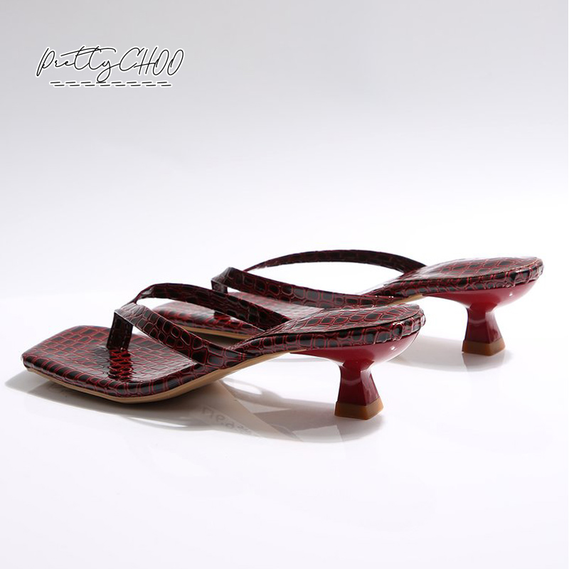 Crocodile Print Kitten Heel Fl - Men Shoes Casual ulasan dan harga