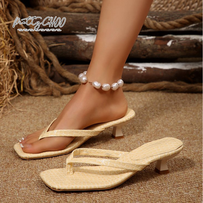 Crocodile Print Kitten Heel Fl - Men Shoes Casual ulasan dan harga